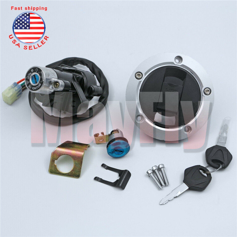Fit for Suzuki GSXR1000 2003-2005 K3 Ignition Switch Lock Fuel Gas Tank Cap Key