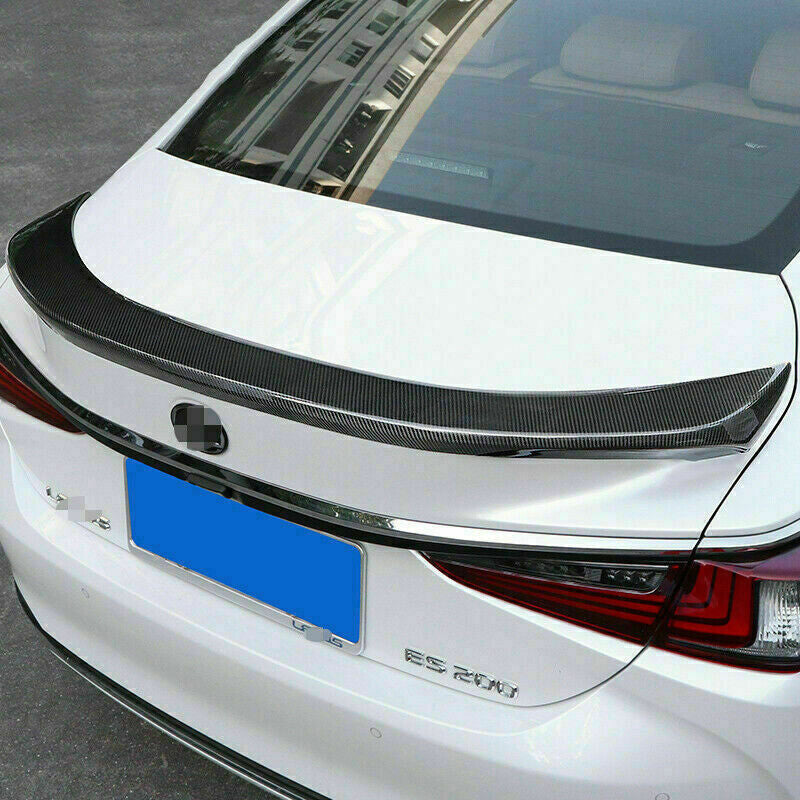 for Lexus ES350 300H 2019-2022 Carbon Fiber Rear Spoiler Trunk Lid Lip Wing Trim