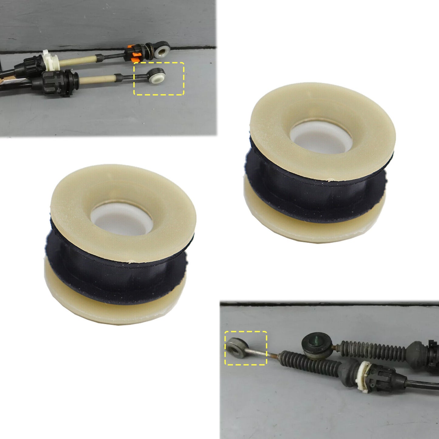 2X for VAUXHALL VIVARO X82 1.6 Gear Shift Cable Linkage End Repair Bushing Kit