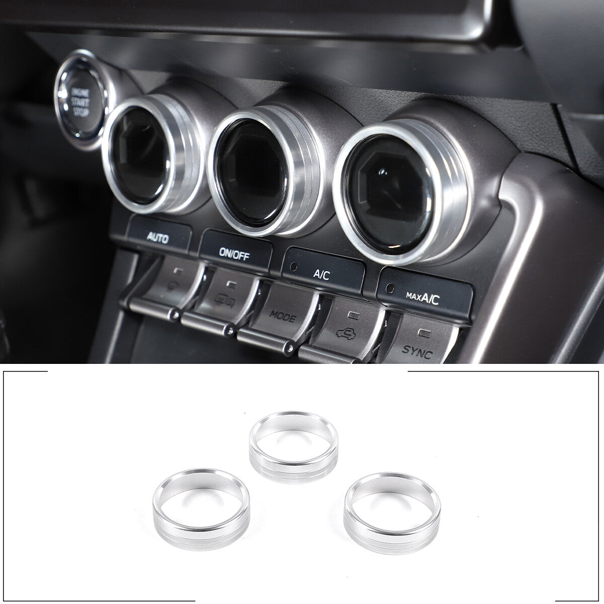 Carbon fiber central control gearshift trim suitable for Corvette C7 2014-19