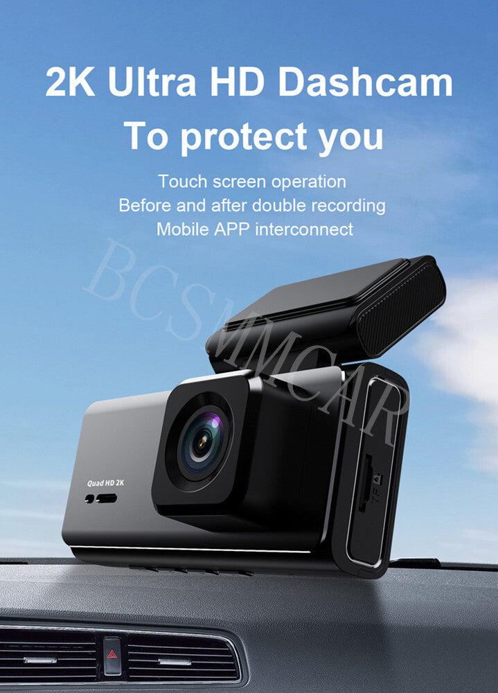 Dash Cam Car DVR Driving Recorder Touch Screen WiFi Dual Camera Accessories