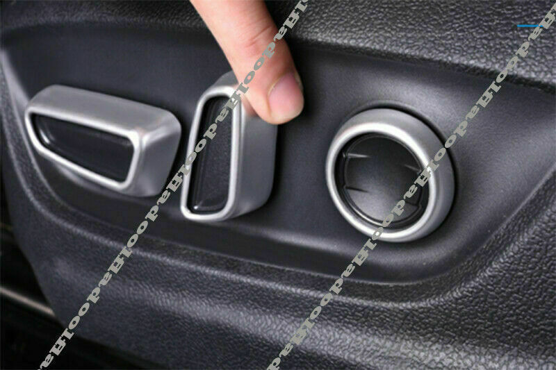 6X Silver Inner for Seat Position Switch Trim Cover for Toyota Highlander 2020-2023