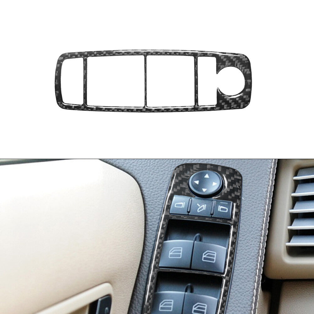Carbon Fiber Door Window Regulator Trim for Mercedes R-Class 2009-2012