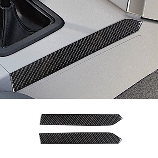 2Pcs Carbon Fiber Gear Shift Side Strips Cover Trim for Jeep Liberty 2008-2012