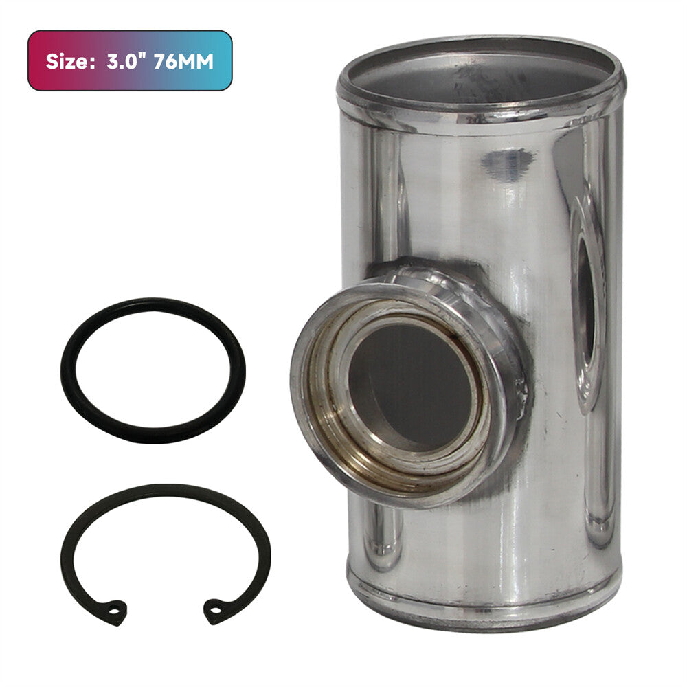 76mm 3 SSQV SQV Blow Off Valve Adapter BOV Turbo Intercooler Aluminum Pipe SL