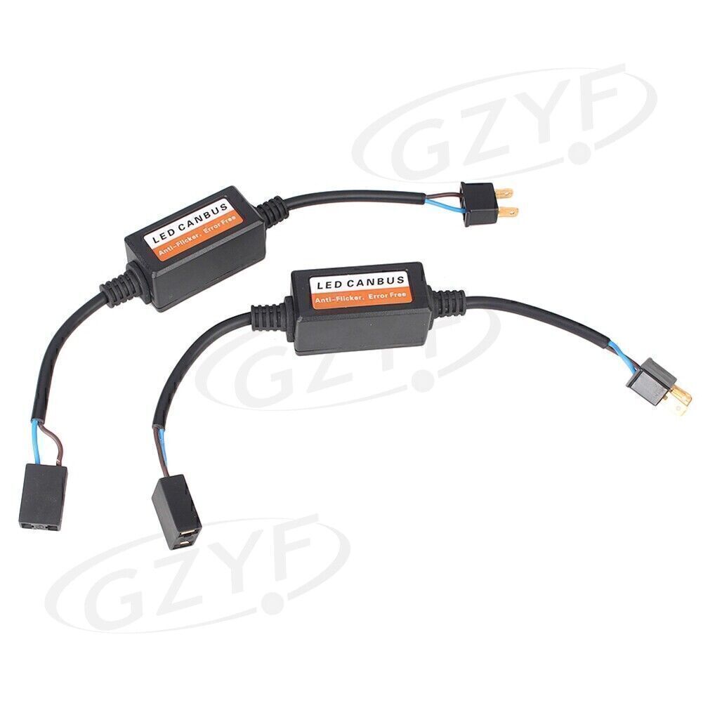 H7 12V LED Car Headlight Bulbs Resistor Inline Error Canbus Warning Free Lights