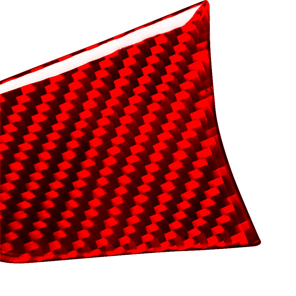 Red Carbon Fiber Steering Wheel Chin Cover Trim for Jaguar F-PACE XE XF 2016-20