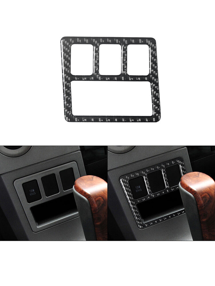 Storage Above Gearbox Type B Trim Cover Carbon Fibre for Toyota Tundra 2007-2013