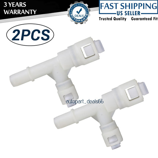 2X Heater Hose Connector for GMC for Yukon for Sierra 3500 for Chevy Tahoe Suburban 800-413