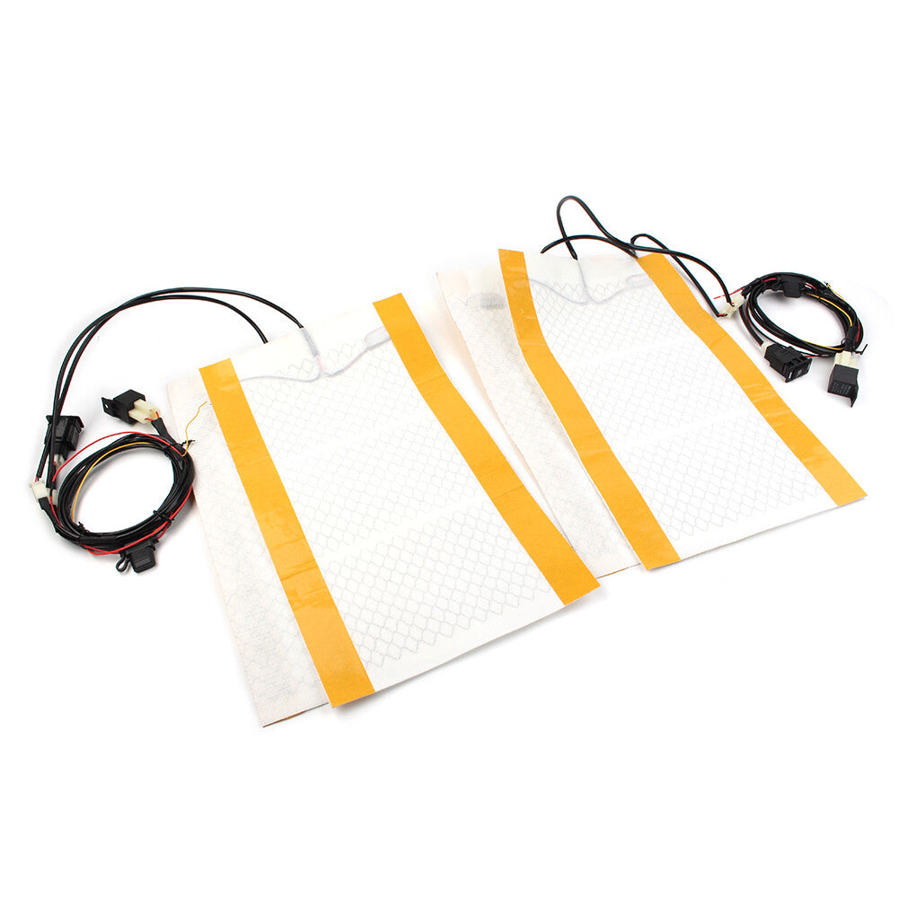 Universal Carbon Fiber 12V Seats Heated for Seat Heater Kit Car Cushion Round Switch