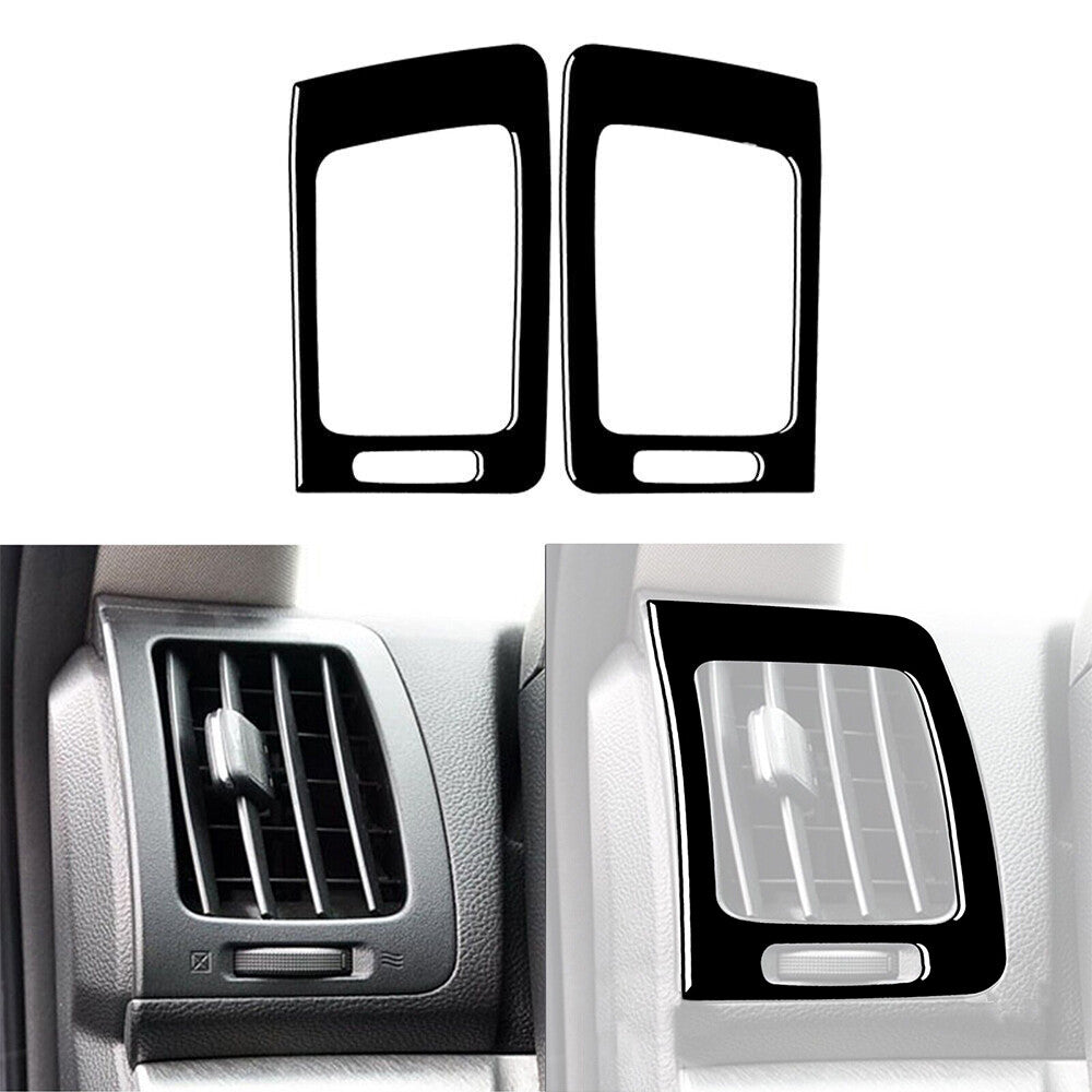 2Pcs Piano Black Interior Side Air Outlet Cover Trim for Infiniti G37 2010-2013