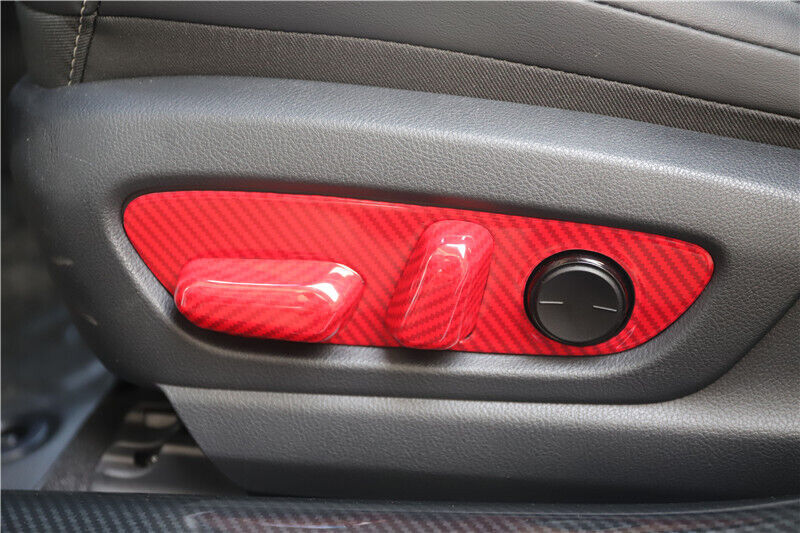Car Interior Decoration Full Set Trim 10PCS for Lexus for ES 18-21 Red Carbon Fiber