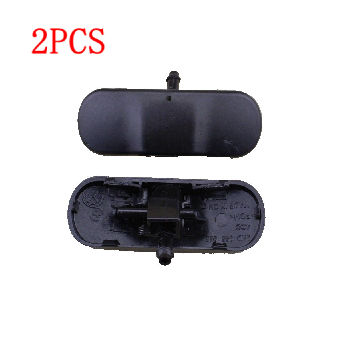 2-pack of spray nozzles for Volkswagen for Jetta , for Golf , for Passat , for Tiguan , Touareg, windshield, washing machine.