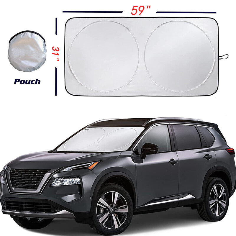 5931'' Car Windshield Sunshade Sun Shade W/pouch Blocks Heat and Sun 5931 inch