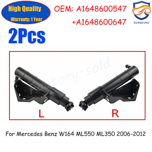 2pcs Headlight Washer Nozzle Spray Jet for Mercedes for Benz GL450 4MATIC 2007-2012