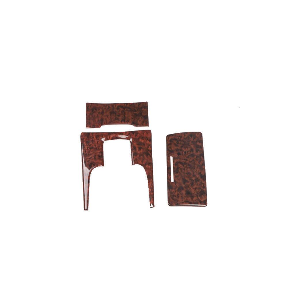 Car Middle Console Gear Shift Panel Trim Fit for Cadillac XTS 13-17 Brown Wood