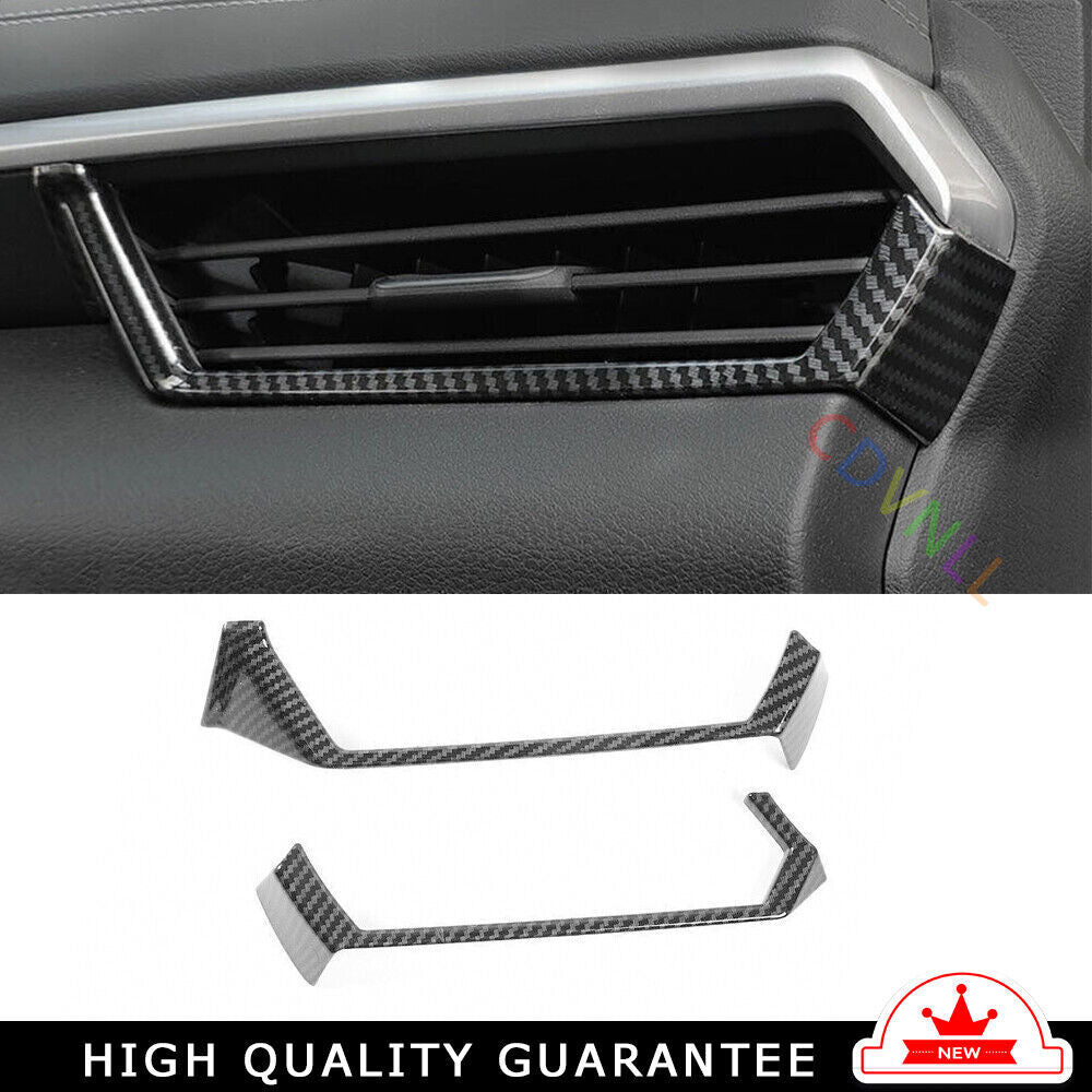 LR AC Air Outlet Vent Cover Trim for Nissan Altima Teana 2019-22 Carbon Fiber