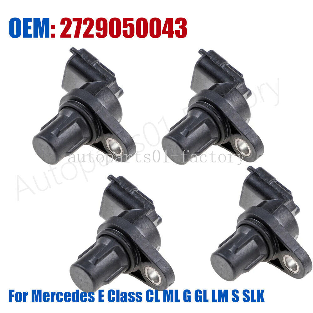 4PCS Camshaft Position Sensor Fit for Mercedes E Class CL ML G GL LM S SLK2729050043