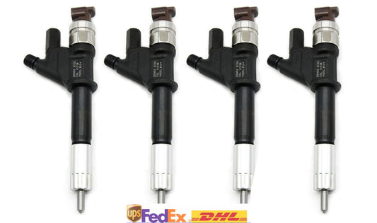 4X Fuel Injector 095000-8100 VG1096080010 For Howo Heavy Truck Engine 4HK1 6HK1