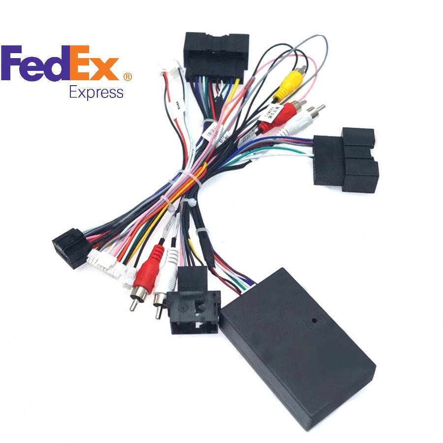 Car 16Pin Android Power Wiring Harness With Canbus box for Ford Focus 2012-2018