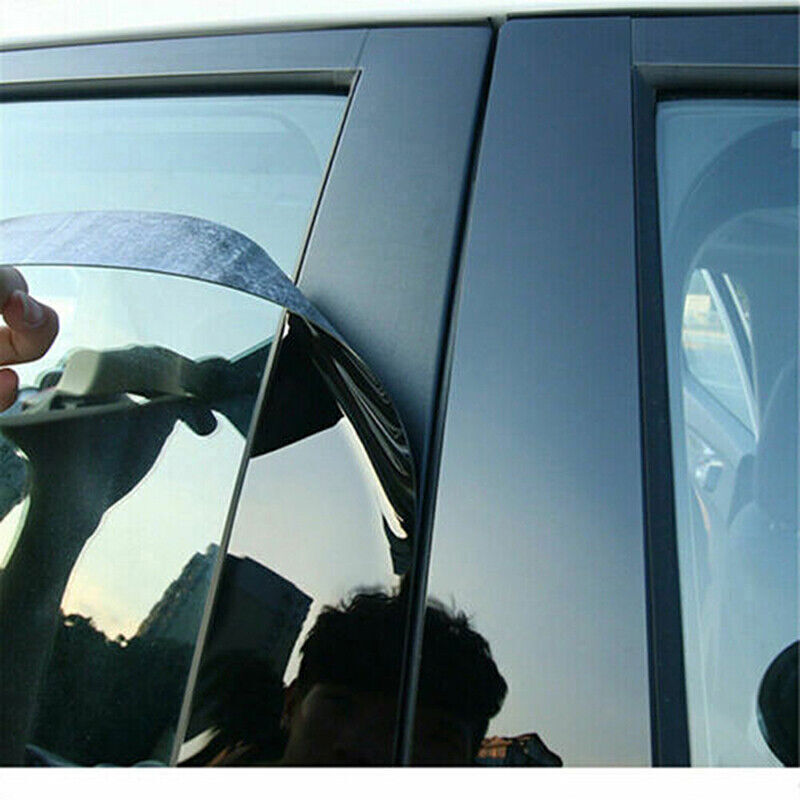 Piano Black Pillar Posts Door Window Molding Strip Trims for KIA Optima 2016-20