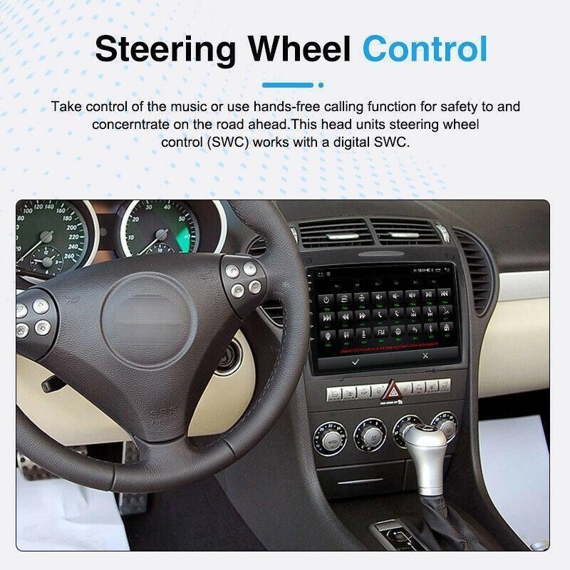 9in Android10 Car GPS Radio Stereo CarPlay for Mercedes-Benz SLK R171 2004-11