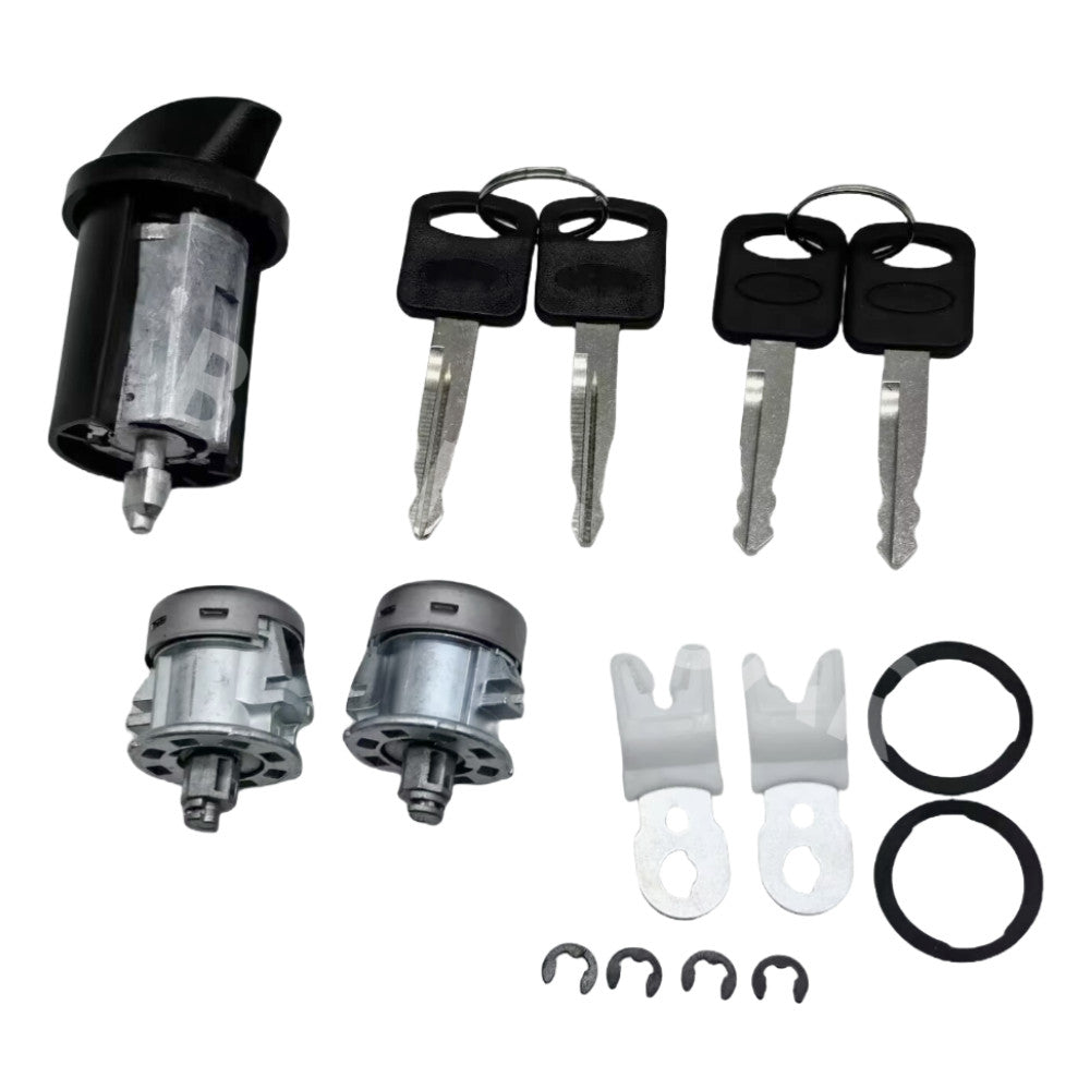 Fit for Ford Expedition 1997-2004 Car Ignition Door Lock Cylinder W/4 Keys