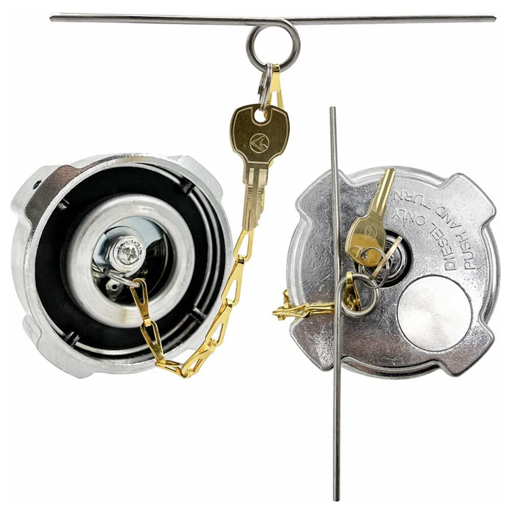 For Road King 1/4 Turn for Freightliner Truck Not Vented 1/2Locking Diesel Fuel Cap