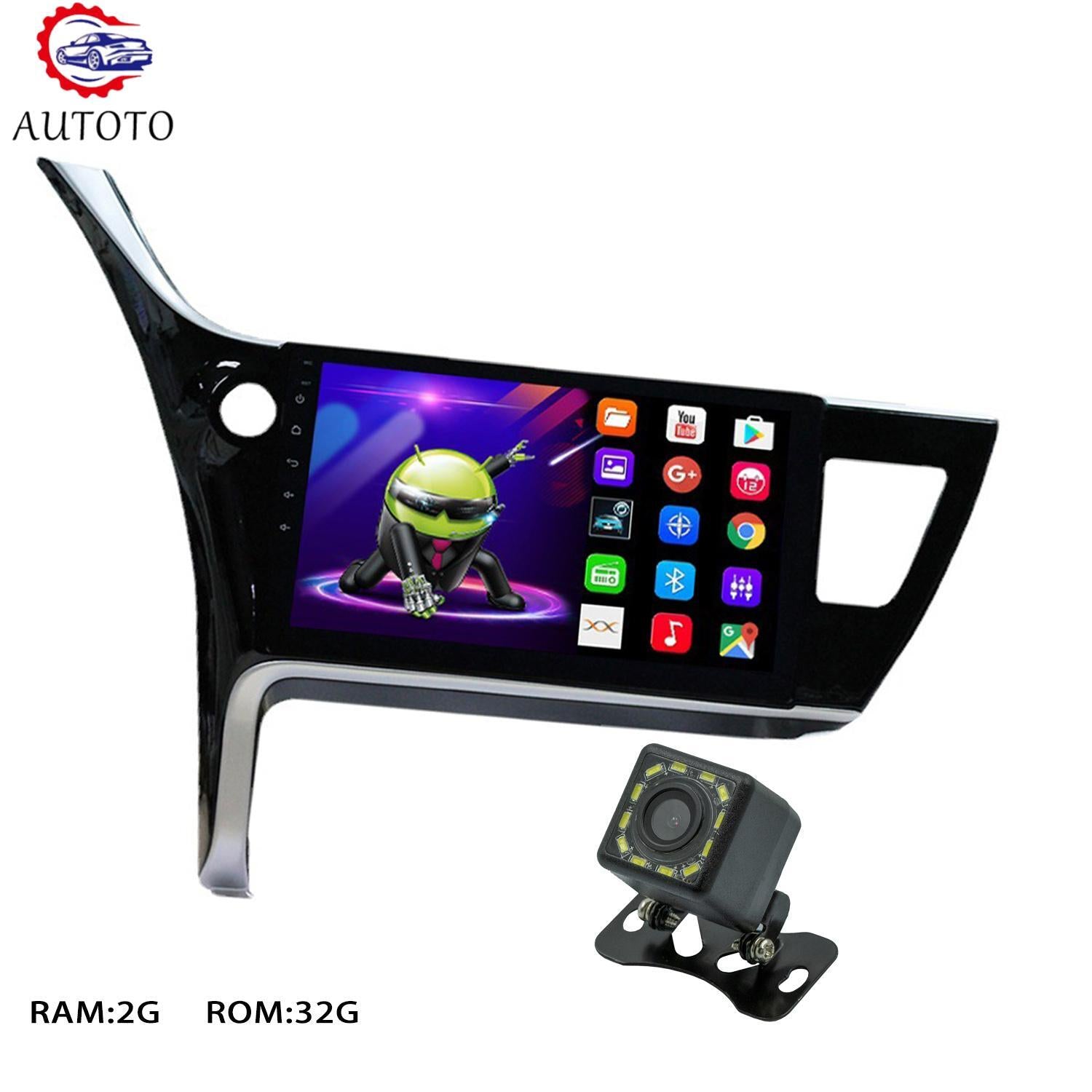 for Toyota for Corolla LHD Android 11 Car Stereo Radio GPS Navi 2+32GB 12V 2017-2018