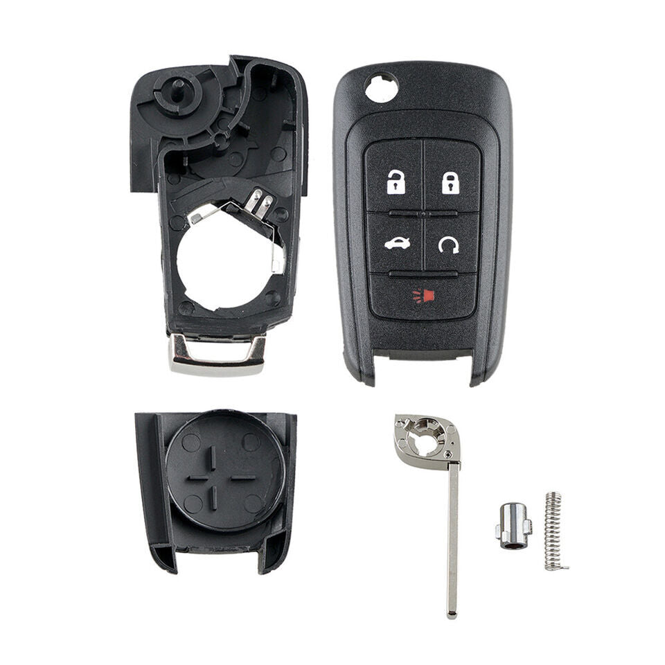 5-Button Remote Key Case for 2010-2016 for Chevrolet Camaro for Cruze Equinox Malibu HU100