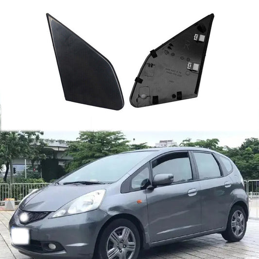 For 2009-2013 for Honda Fit Front Door Garnish Window Glass Plate Trim Cap 2pcs