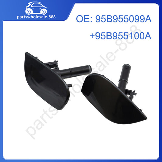 for Porsche Macan Headlight Washer Nozzle With Cover Set 95B955099A  95B955100A