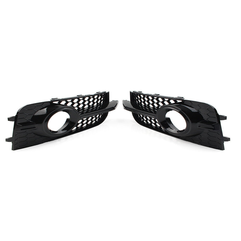 2x Front Bumper Honeycomb Fog Light Grill Cover for Audi A1 8X S-Line S1 2010-14
