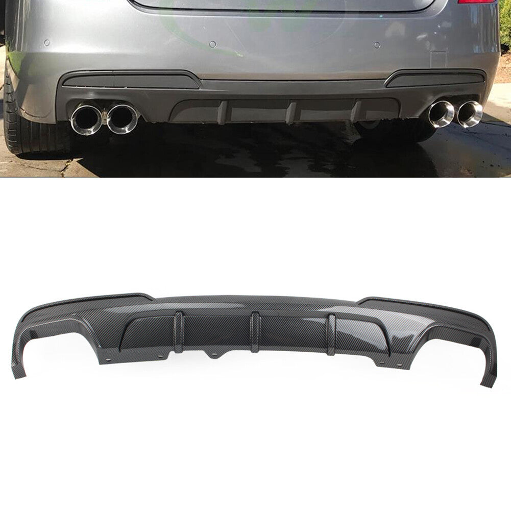 Rear Bumper Diffuser Exhausts Lip for BMW 5 Series F10 M Sport 2011-16 12 Carbon