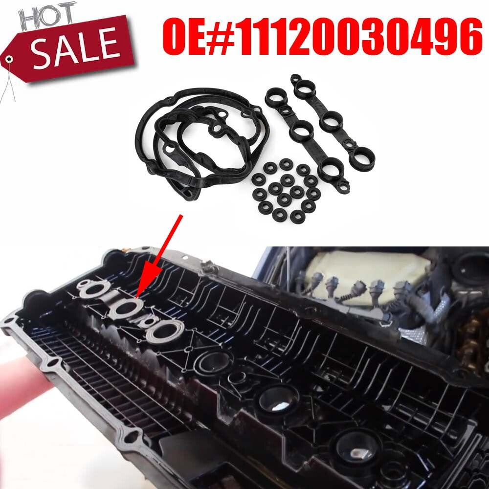 Valve cover gasket kit 00-06 for BMW E46, E83, 325i, 525i, 530i, 330i, X3, X5 3.0L, M54