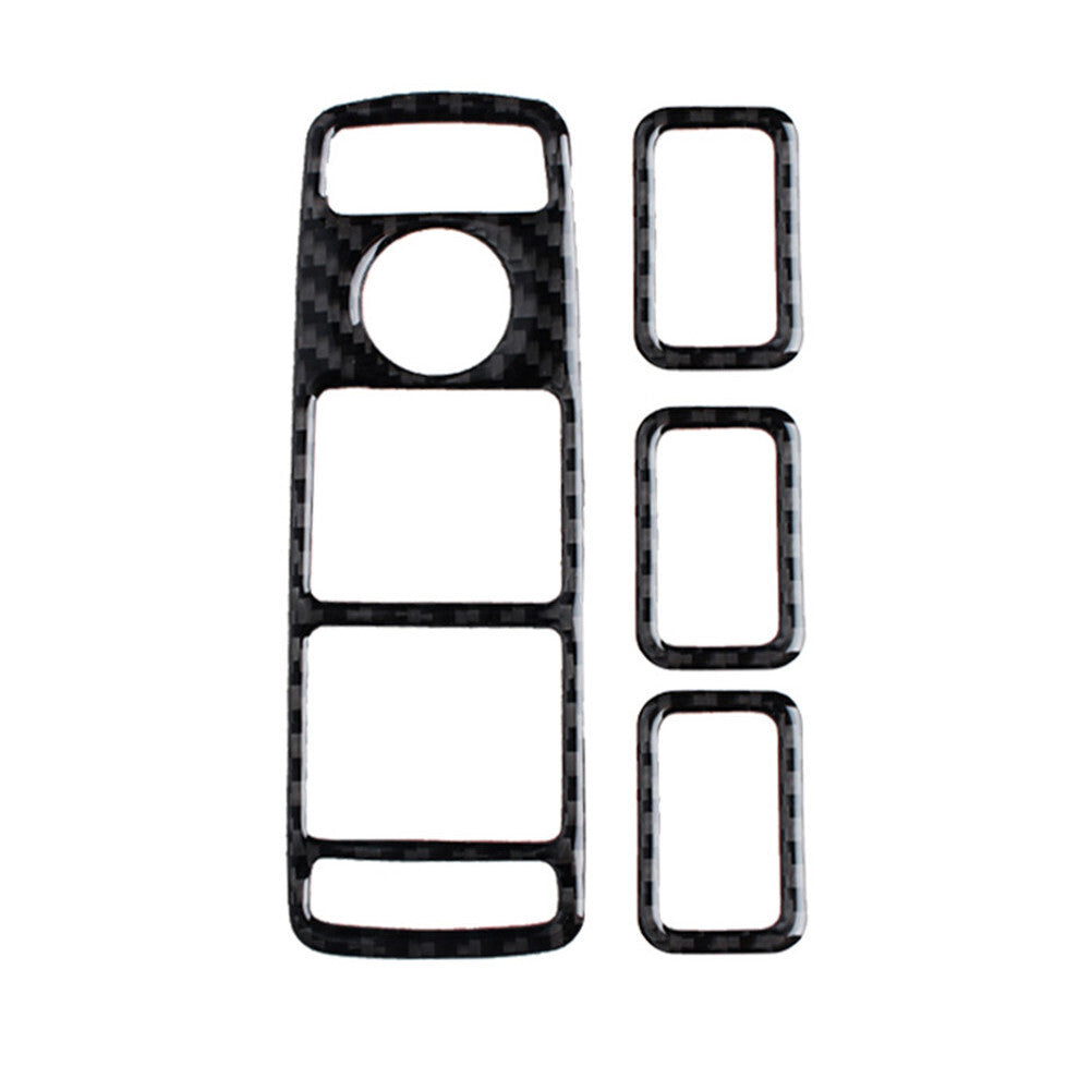 4 x carbon fiber window panel trim for Mercedes-Benz W204 2007-2014