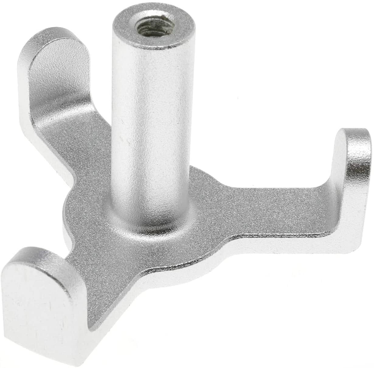 Silver Trunk grocery bag hooks for 2018-2021 for Tesla Model 3, new anodized aluminum.