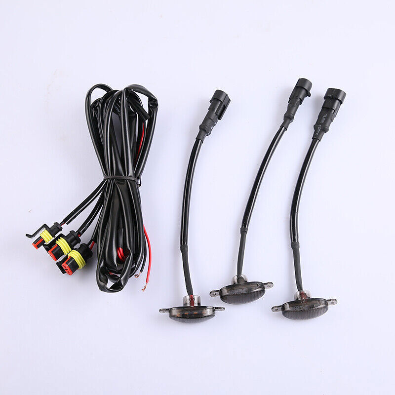 for Mitsubishi Outlander 2019-2024 smoke Style Grill LED Marker Light Kit