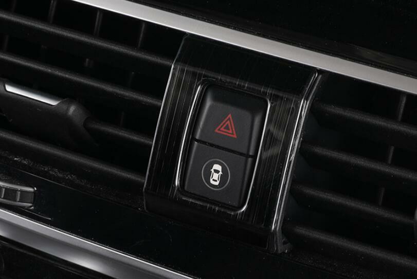 for BMW X3 G01 X4 G02 2018-2021 Black Steel Emergency Light Switch Cover Trim 1P