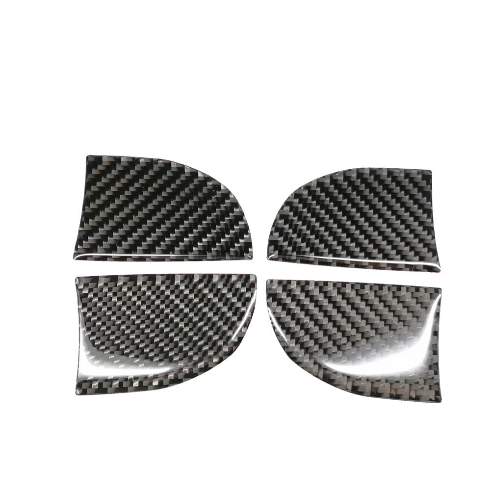 4Pcs Carbon Fiber Interior Door Bowl Stickers Trim for Toyota for Corolla 2014-2018