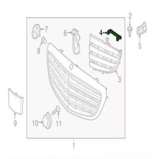 2058880203 Radiator Grille Adjuster Lever for MERCEDES-BENZ C W205