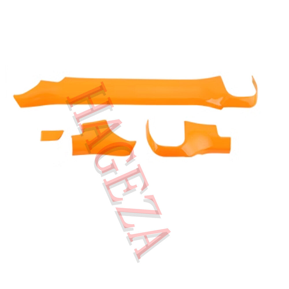 for Ford Ranger 2023+ Center Console for Co -pilot Dashboard Cover Trim Orange 4pcs