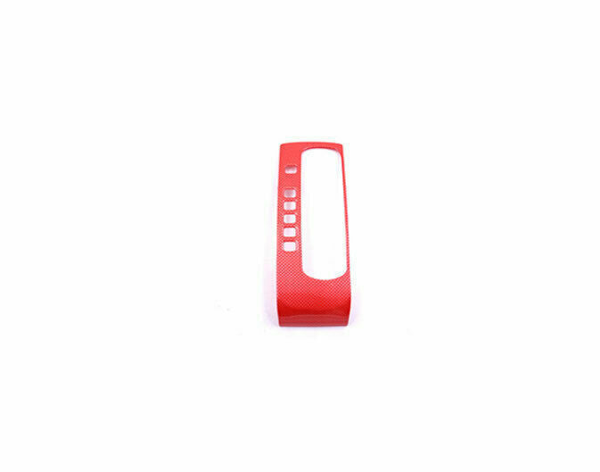 Console Gear Shift Frame Cover Trim for Honda for Civic 2016-2021 Red Carbon Fiber