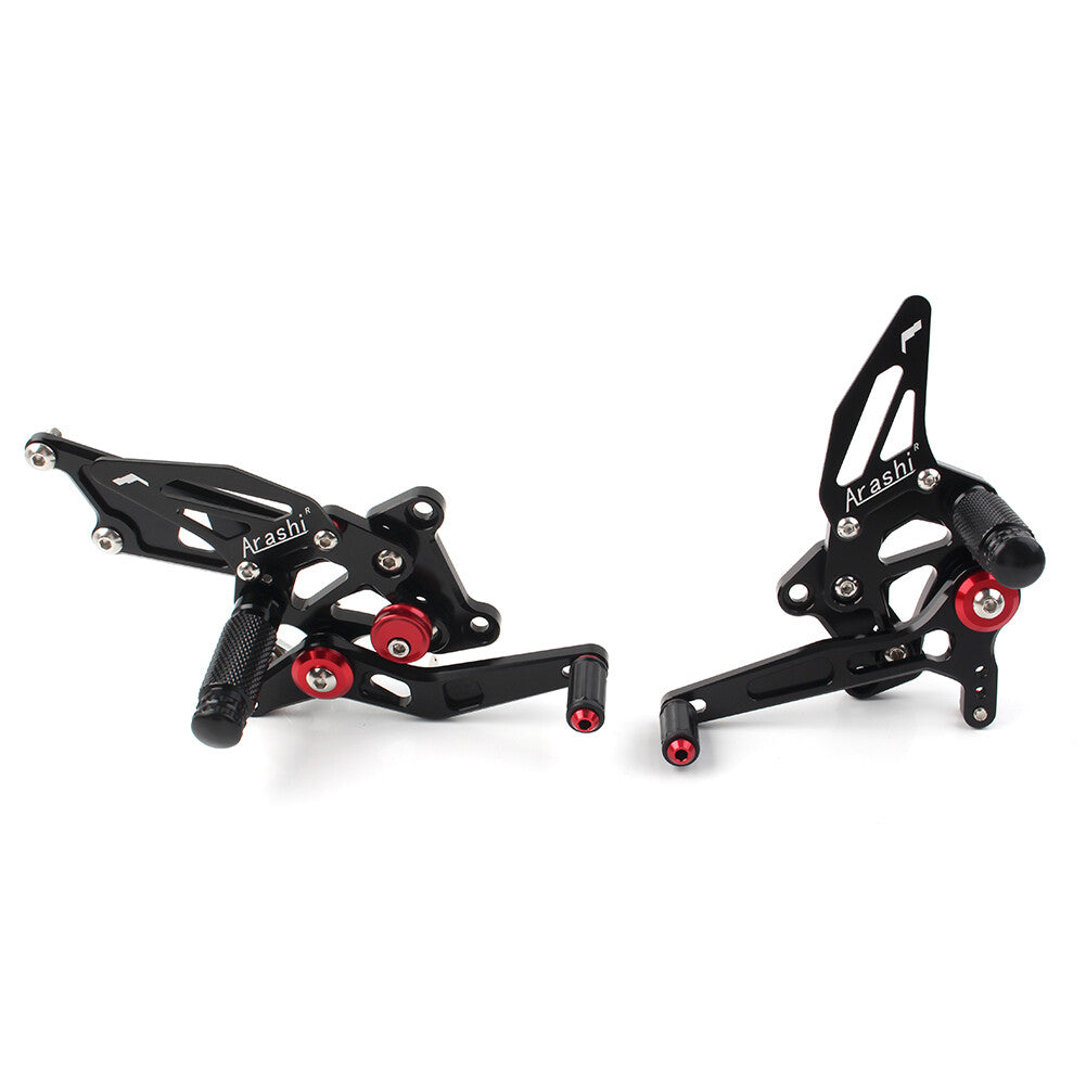 Foot Pegs Footpegs FootRest Pedal Fit for Kawasaki 250R 2008 - 2012 Black