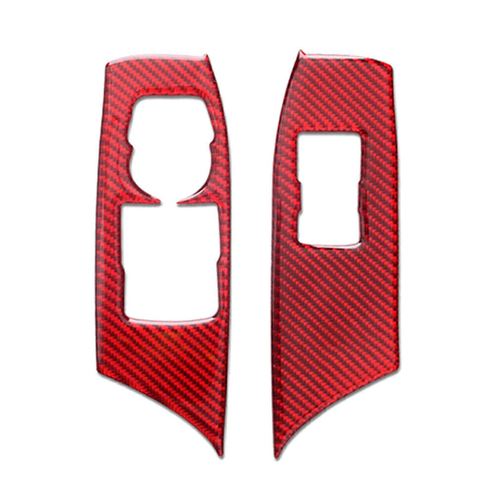 Window Control Switch Panel Cover Trim for Chevrolet Camaro 2016-20 Carbon Fiber