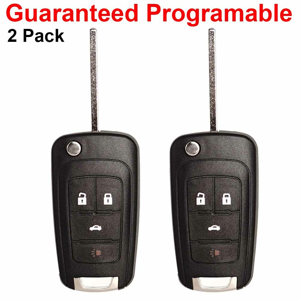 2-Pack 2010-2017-2018 Gimci¨¦ Terrain for Chevrolet Equinox Remote Control Flip Keychains