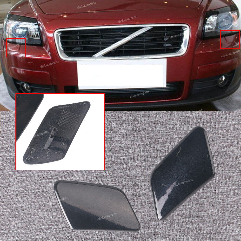 2x Fits 2008-2010 for Volvo C30 Front RHLH Bumper Hole Headlight Washer Cover