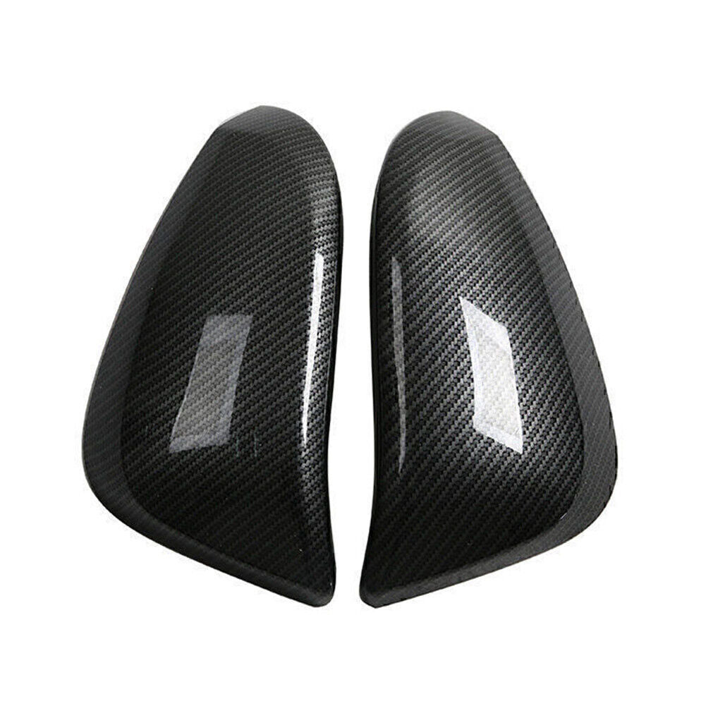 Carbon Fiber Style Side Door Mirror Cover Trim Fit for Toyota Hilux Revo 2015 - 2022
