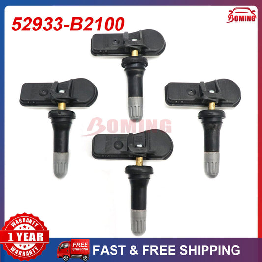 4PCS New 52933-B2100 TPMS Tire Pressure Monitor Sensor for Kia Soul 2014-2019
