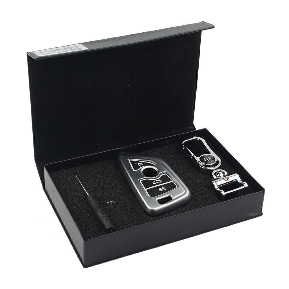 for BMW X Series X1 X5 X6 4 Button 4BT Master Remote Key Shell Cover Pad Metal
